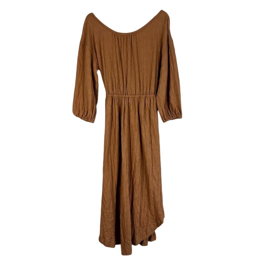 Free People Camel Open-Back Midi Dress - Picture 3 of 7